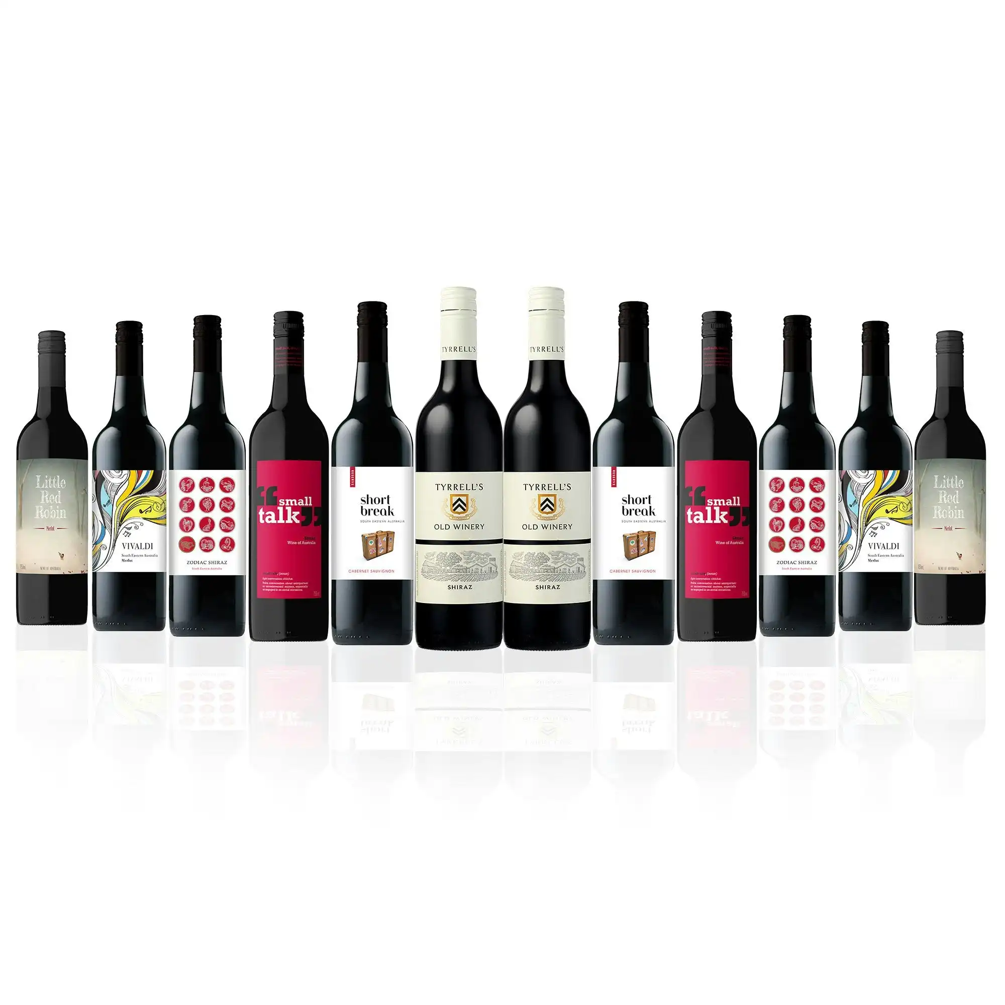 Mixed Aussie Red Dozen feat. Tyrrell's Old Winery Shiraz (12 Bottles)