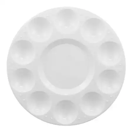 Palette 10 Wells Round Plastic