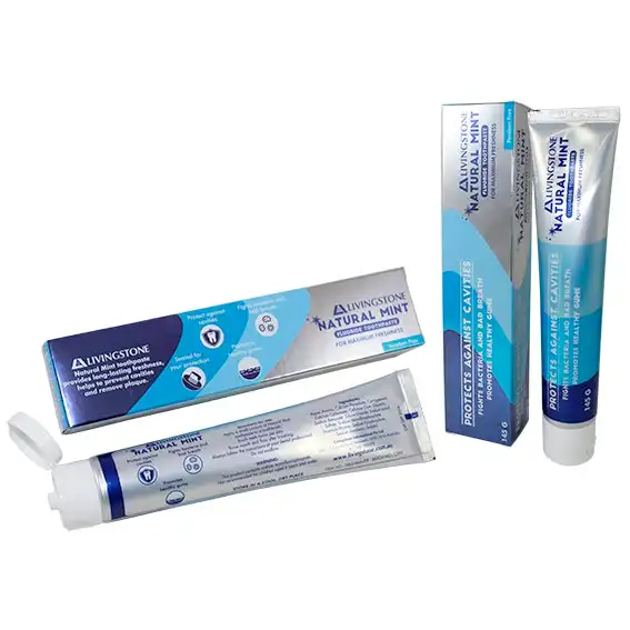 Livingstone Flouride Toothpaste Natural Mint 145g