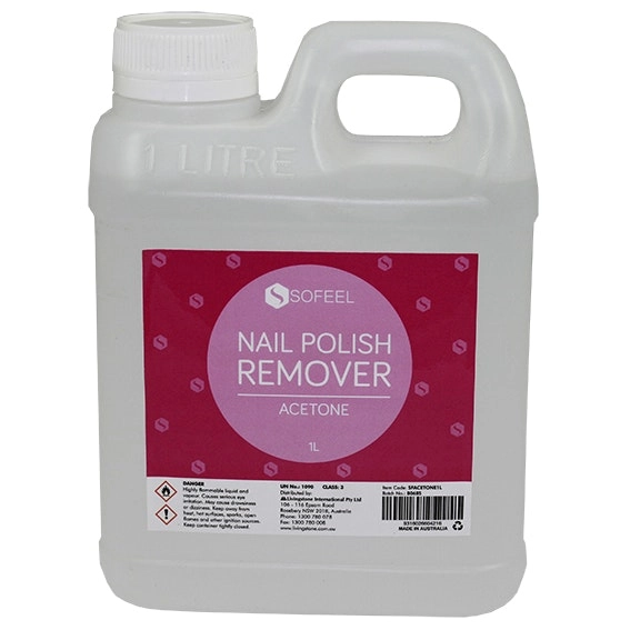 Sofeel Nail Polish Remover Acetone Clear 1L