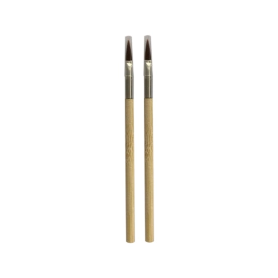 Sofeel Lip Brush, 10cm, Brown Bristle, Biodegradable Bamboo Handle, Disposable, 50/Pack