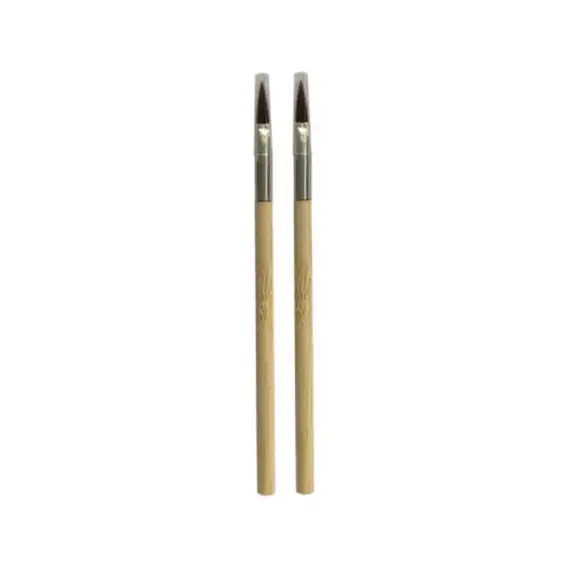 Sofeel Lip Brush, 10cm, Brown Bristle, Biodegradable Bamboo Handle, Disposable, 50/Pack