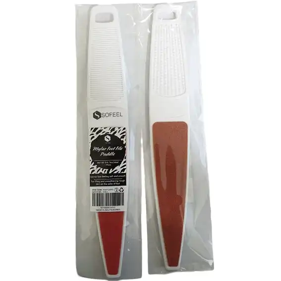 Sofeel Mylar Foot File Paddle 80/100 Grit
