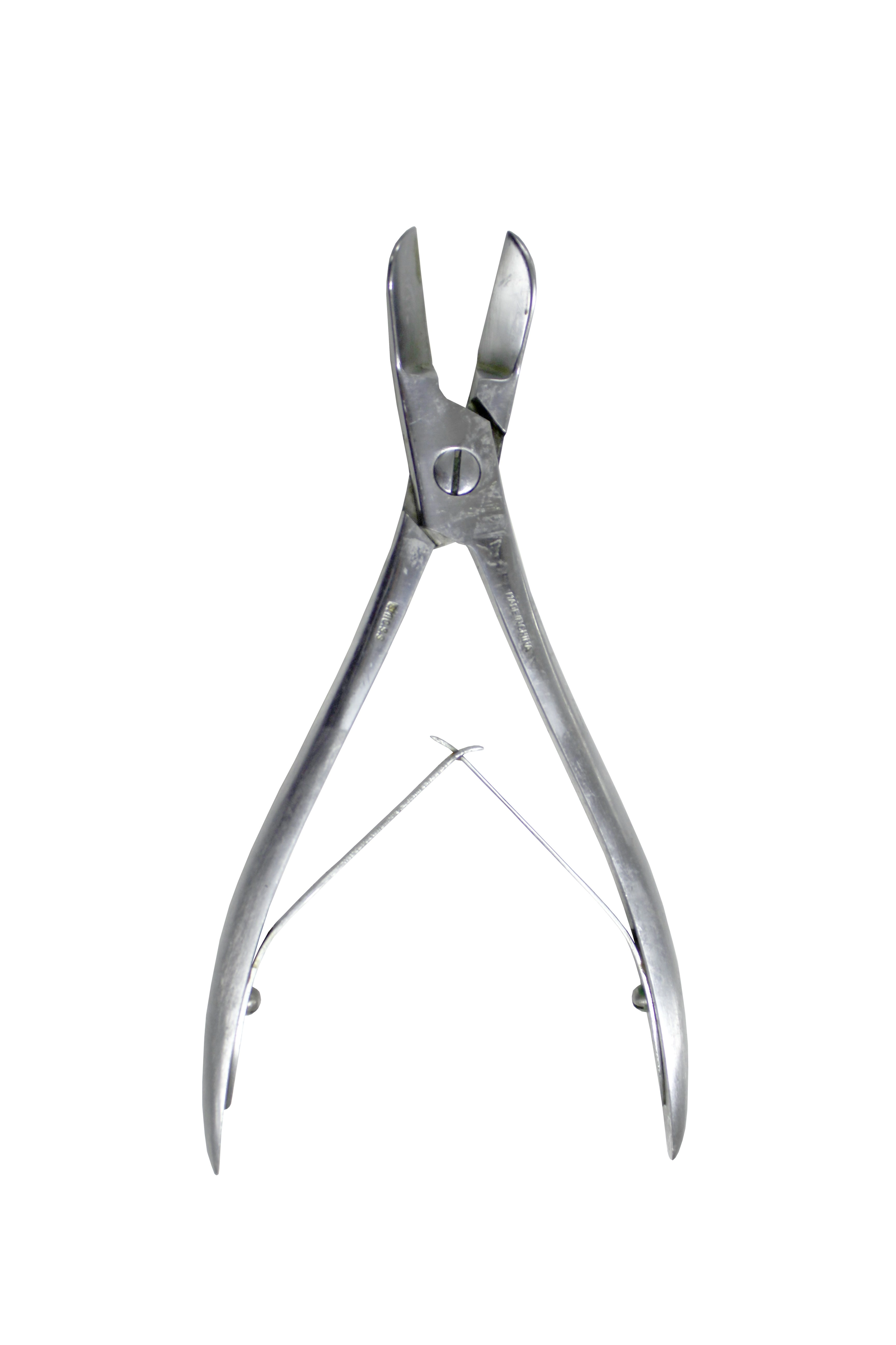 Livingstone Bone Cutter or Nail Clipper 180mm Long 26mm Straight Jaw Smooth Handle Two Arms 181g