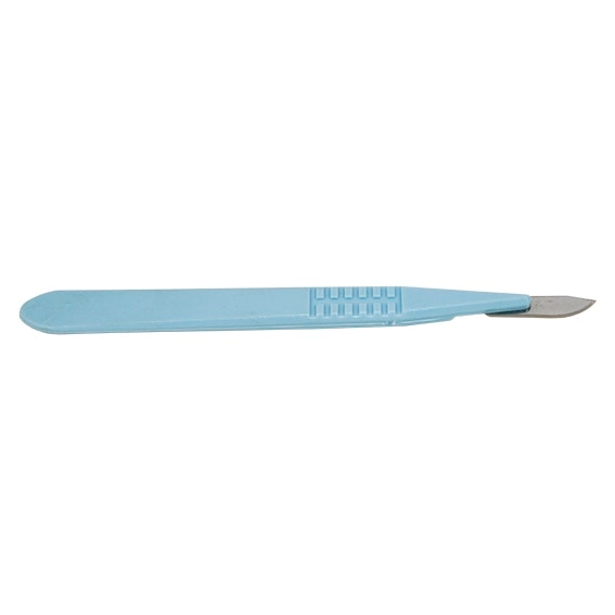 Livingstone Disposable Scalpel Stainless Steel Blade Size 10 Attached to Handle Sterile Loose