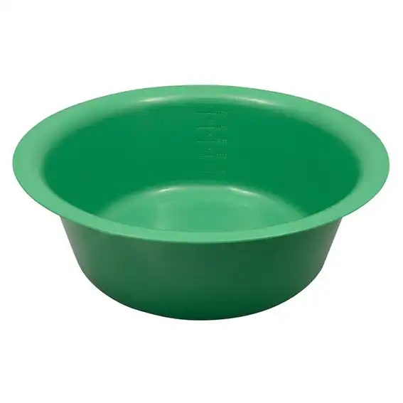 Livingstone Bowl Basin 5500ml 345mm Diameter x 120mm Height Autoclavable Plastic Green 10 Carton