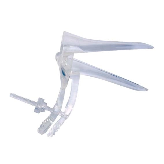 EOS Vaginal Speculum, Duckbill, Cusco Screw Action, Recyclable Plastic, Clear, Medium, 170 Pieces/Carton