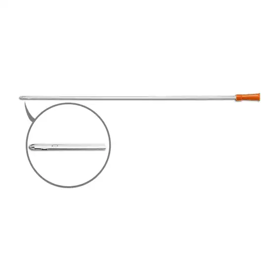 Livingstone Nelaton Male Catheter 16FG Orange 38cm Length Sterile 100 Bag