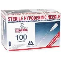 Livingstone Hypodermic Needle, 22 Gauge x 1 Inch, 25mm, Sterile, 100/Box x68