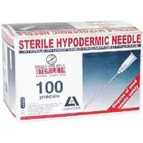 Livingstone Hypodermic Needle, 22 Gauge x 1 Inch, 25mm, Sterile, 100/Box x68