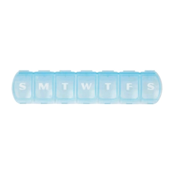 Livingstone 7 Day Pill Container Box 15cm (L) x 2.5cm (H) x 3.5cm (D)