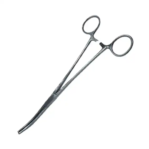 Livingstone Kocher Haemostatic Artery Forceps 22cm 1 x 2 Teeth Curved Stainless Steel