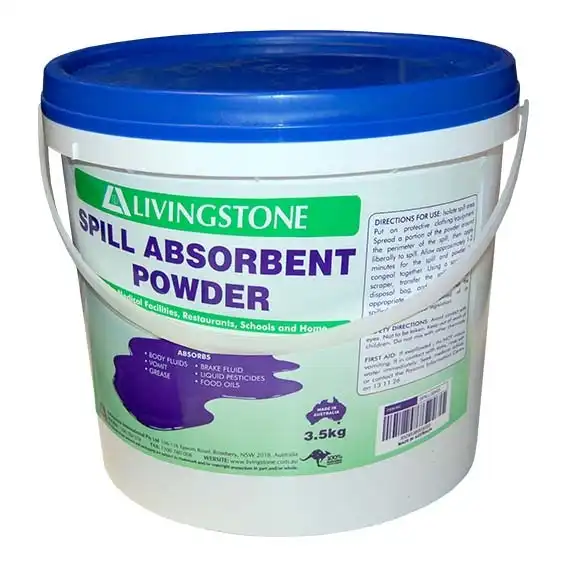 Livingstone Spill Absorbent Granules for Fluid and Vomit Clean Up 3.5kg Pail