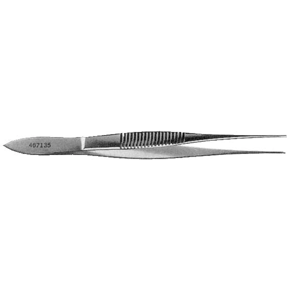 Livingstone Iris Tweezers with Pin 11cm Straight 11 Grams