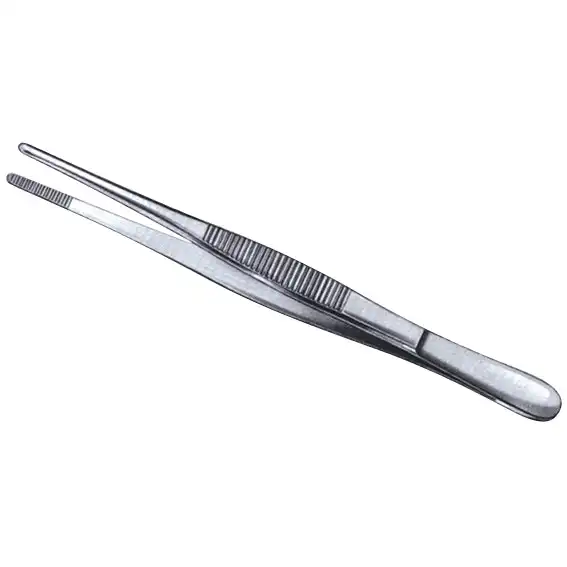 Livingstone Dressing Thumb Forceps 23cm Blunt Points Stainless Steel