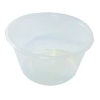 Livingstone Round Base Plastic Take-Away Containers without Lid 16oz or 440ml Clear, 500Carton