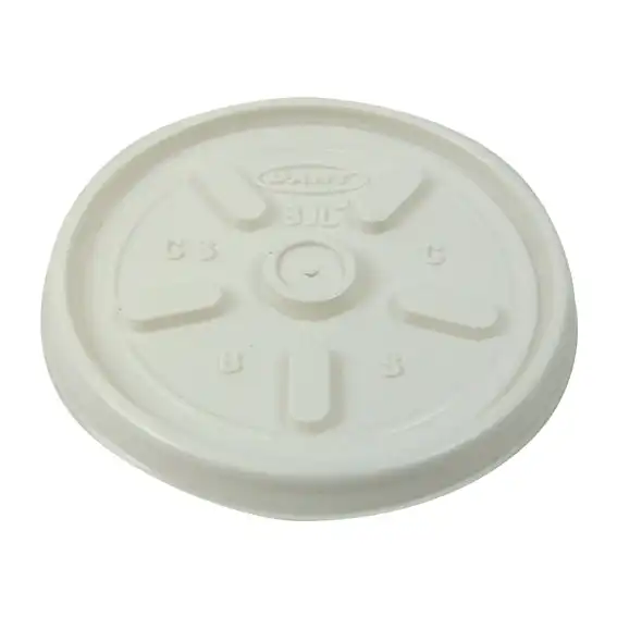 Livingstone Lids for 8oz Foam Cups Vented White 1000 Carton