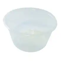 Livingstone Round Base Plastic Take-Away Containers without Lid 20oz or 540ml Clear 500 Carton