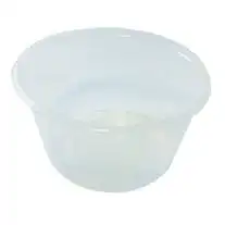 Livingstone Round Base, Recyclable Plastic Take-Away Containers without Lid, 16oz or 440ml, Clear, 500 Pieces/Carton x3
