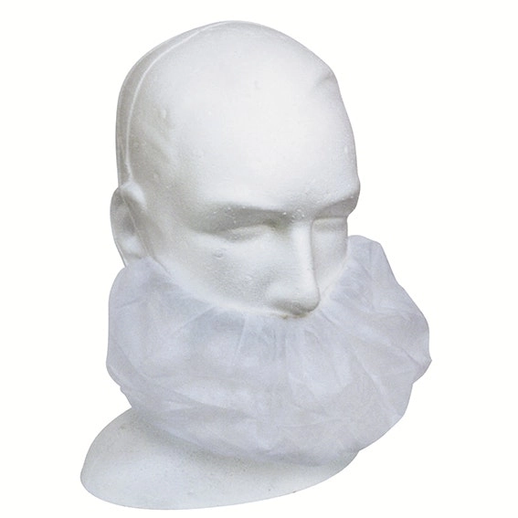 Livingstone Beard Cover Single Elastic Head Band White 100 Box