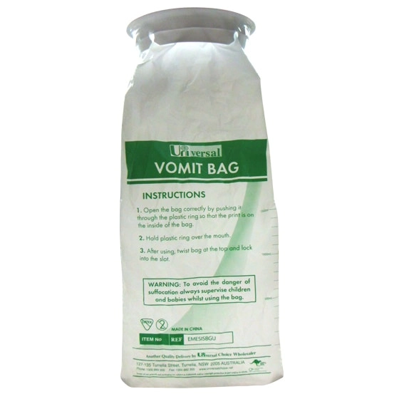 Universal Emesis Vomit Bag 1500ml 50 Box