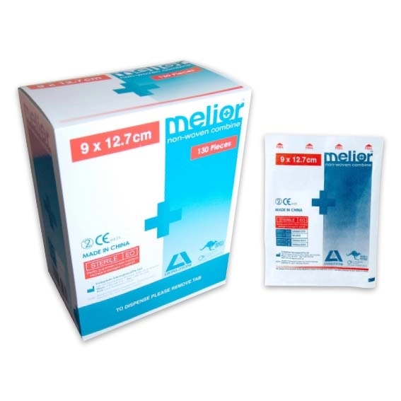 Melior Combine Dressing Pads 9 x 12.7cm Nonwoven Sterile 130 Box