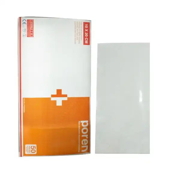 Poren Non-Adherent Absorbent Dressing 10 x 20cm Sterile 50 Box