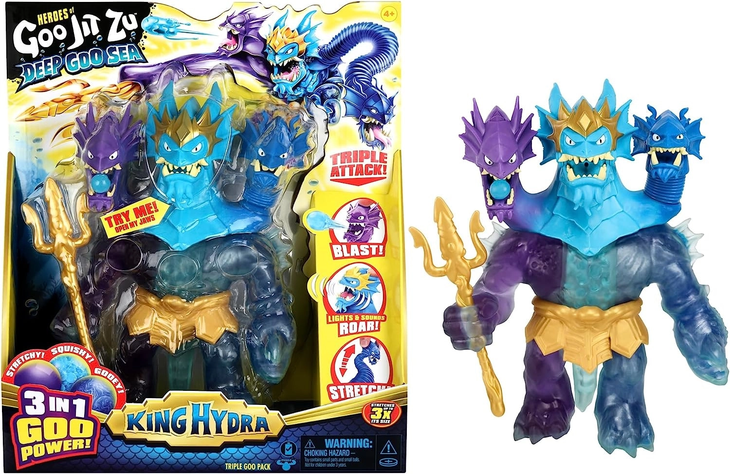 Heroes Of Goo Jitzu Series 9 Deep Goo Sea King Hydra Triple Goo Pack