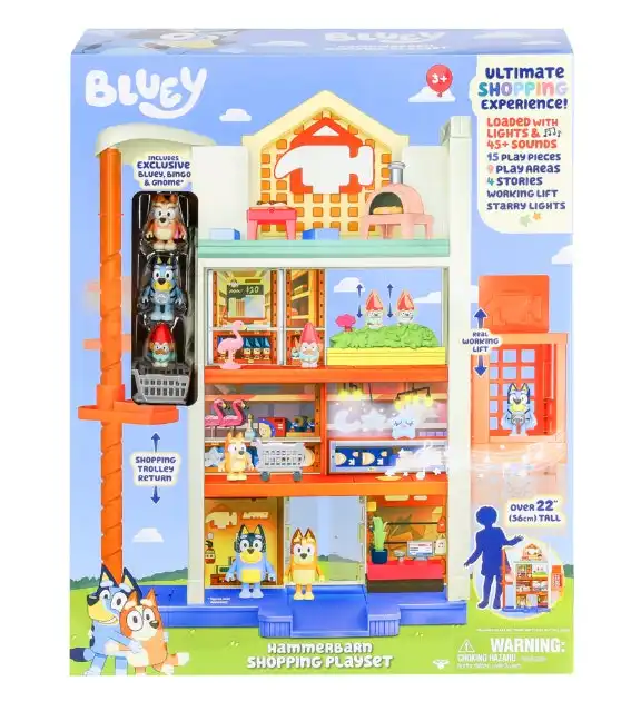 Bluey Hammerbarn Shopping Playset