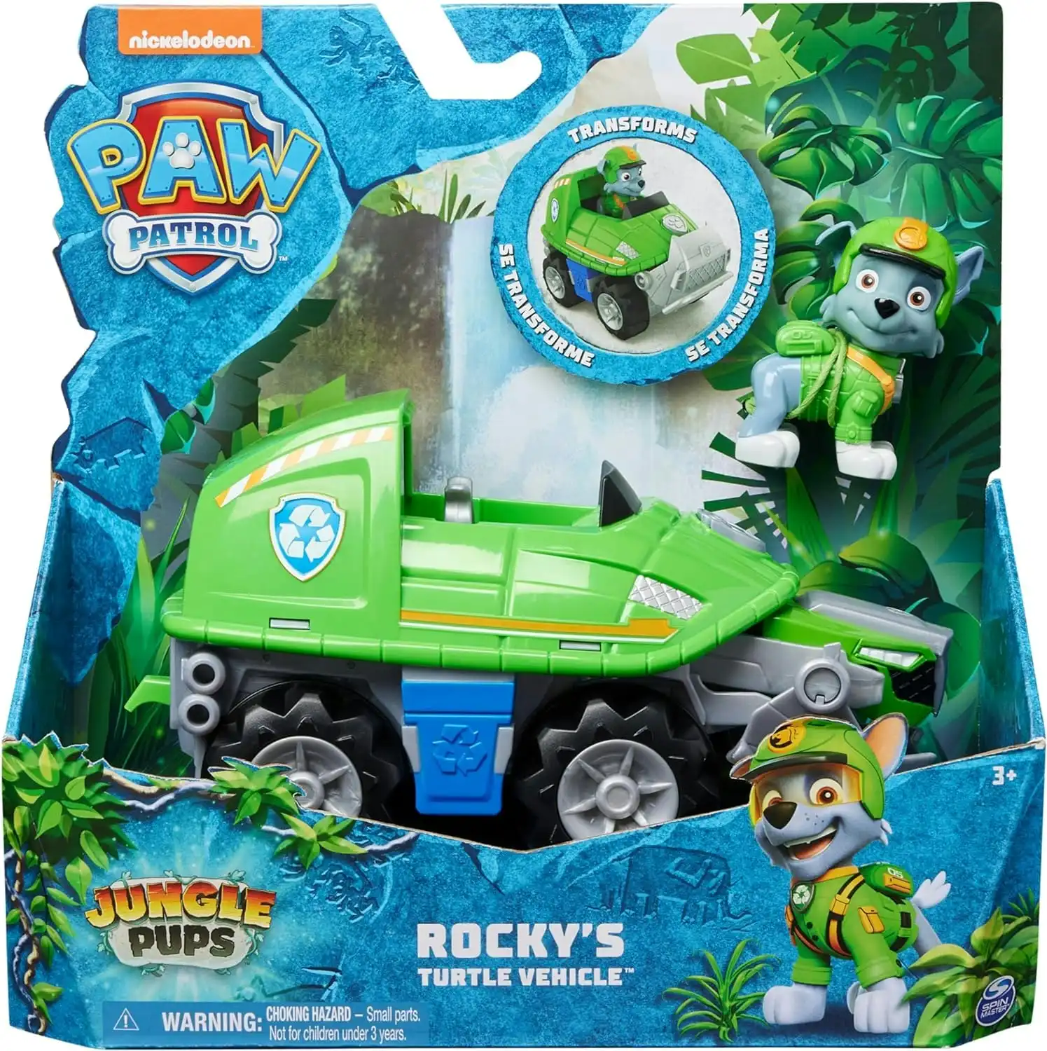 PAW Patrol Jungle Pups- Rocky Snapping Turtle Vehicle
