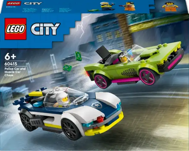 LEGO City Police Car and Muscle Car Chase 60415