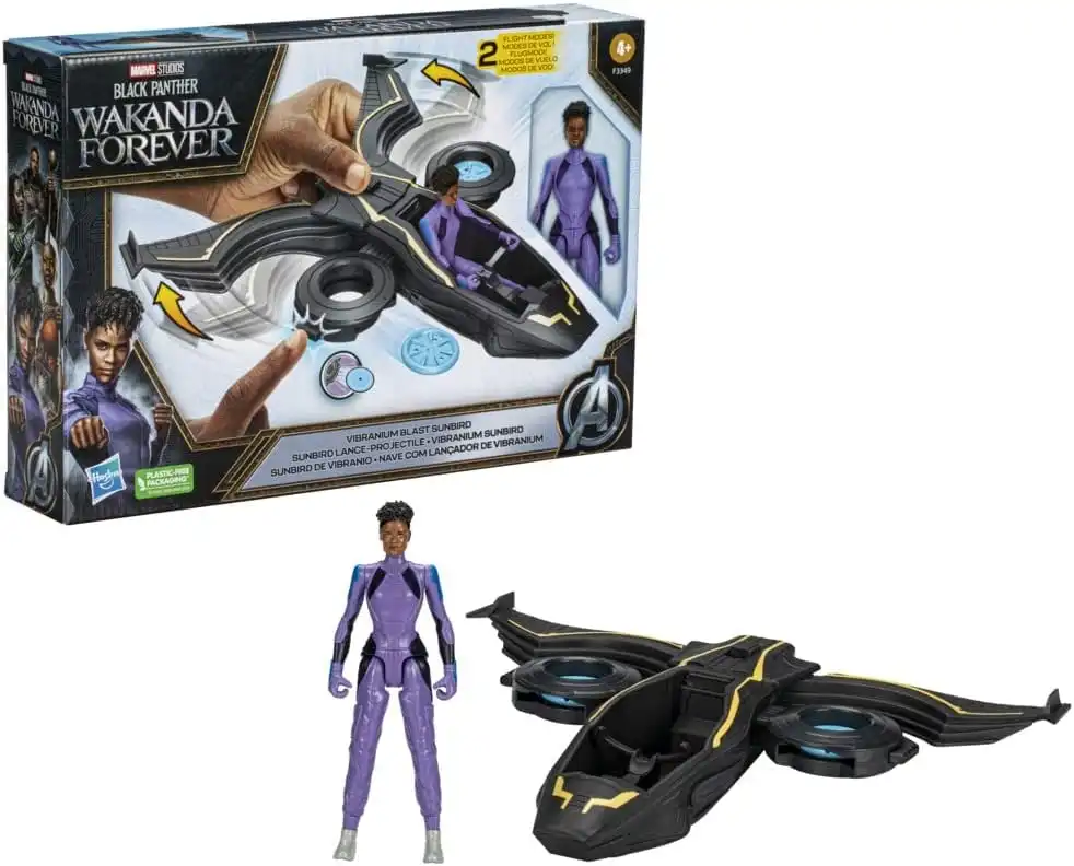 Marvel Studios' Black Panther Wakanda Forever Vibranium Blast Sunbird 6-Inch