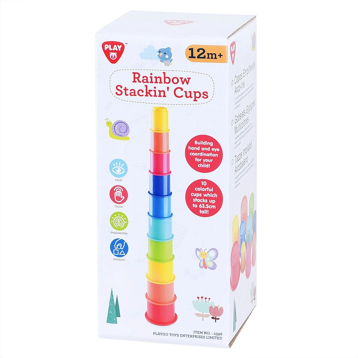 Rainbow Stackin' Cups - 10 pcs