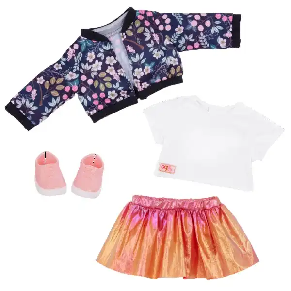 Our Generation Bloomy Blossom Doll Flower Jacket & Skirt Outfit - 46cm