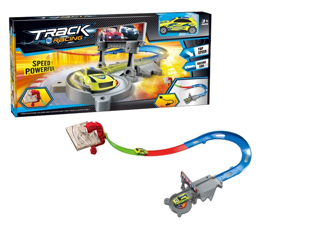 Launch Car Set with U Shape Race Track