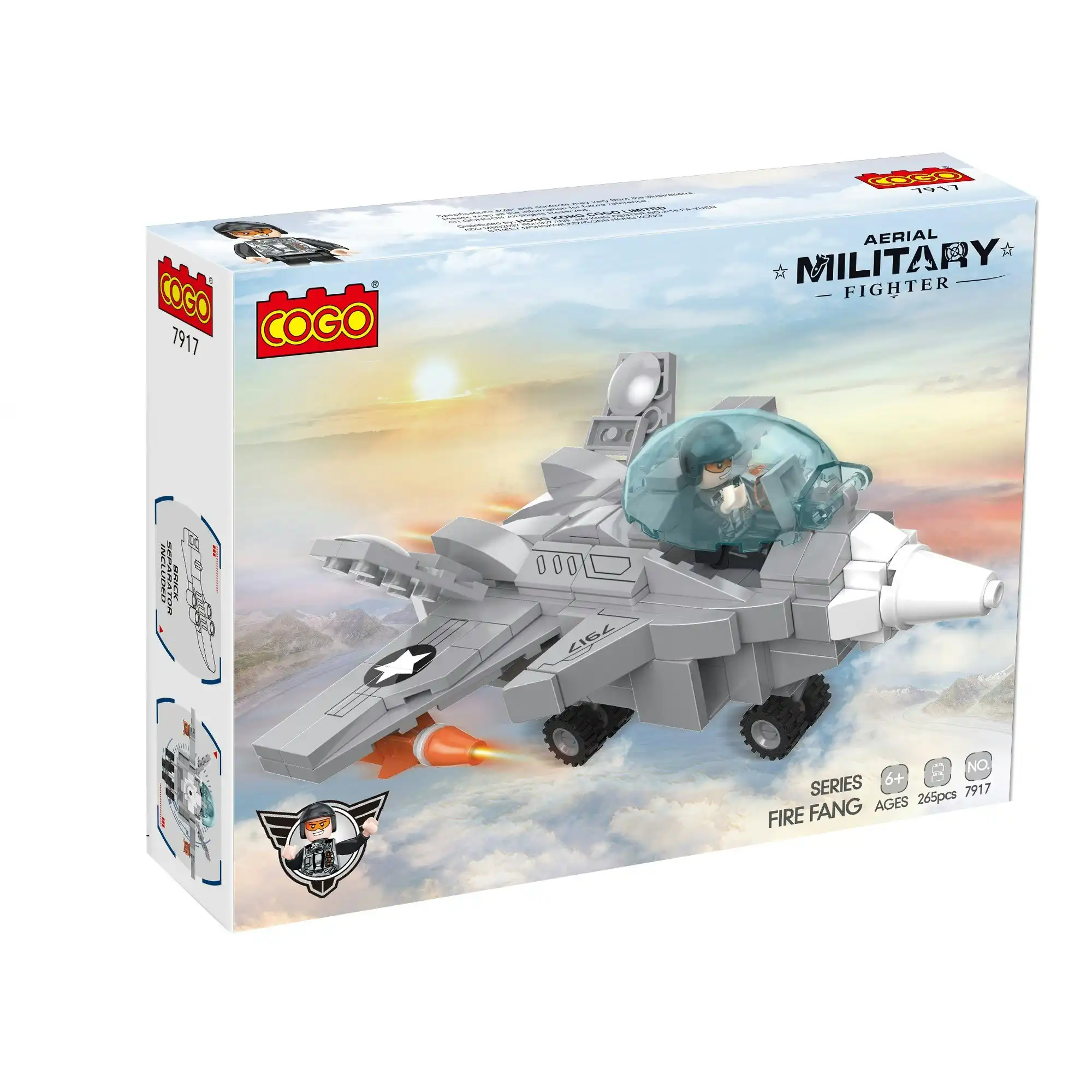 Cogo Fighter Jet 265 pcs