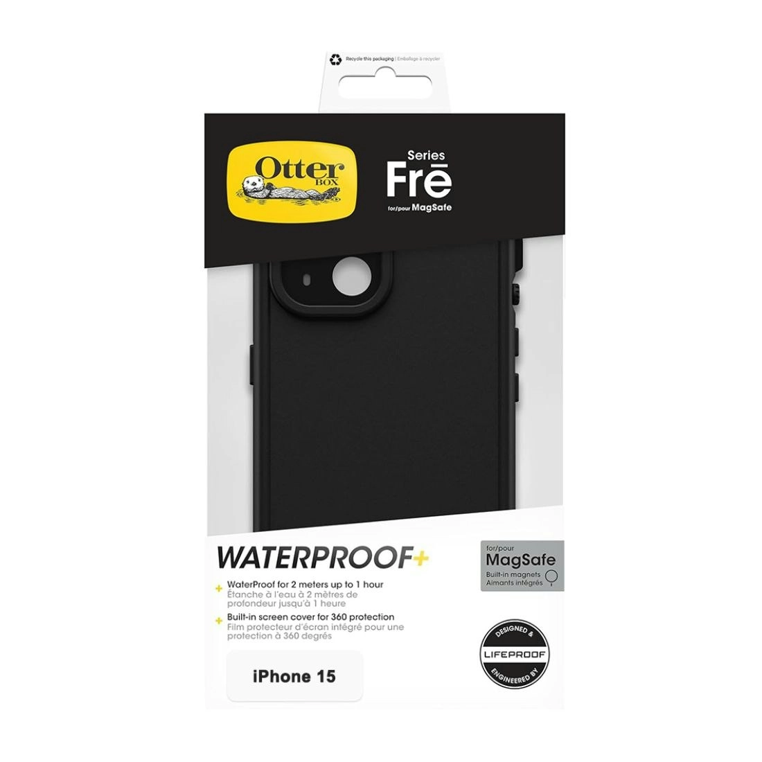 Otterbox Fre MagSafe Case for iPhone 15 - Black