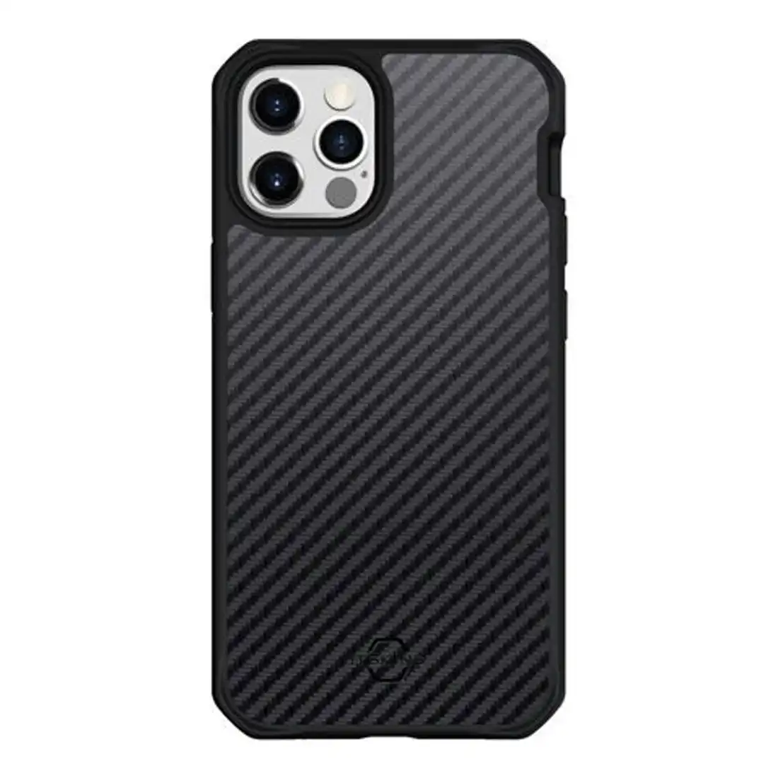 Itskins Hybrid Carbon Drop Protection Case for iPhone 12 Pro Max - Black