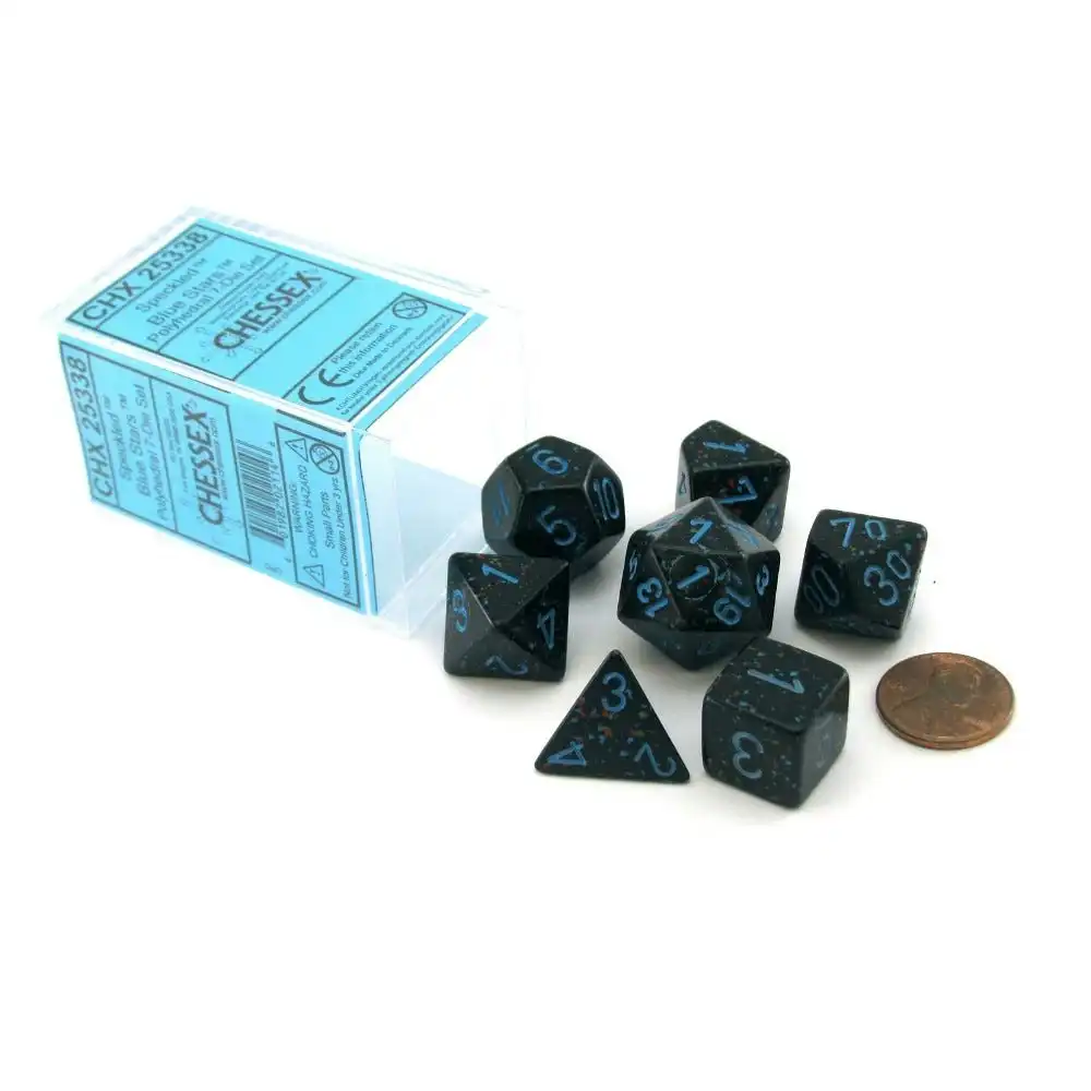 CHX 25338 Speckled Blue Stars 7-Die Set