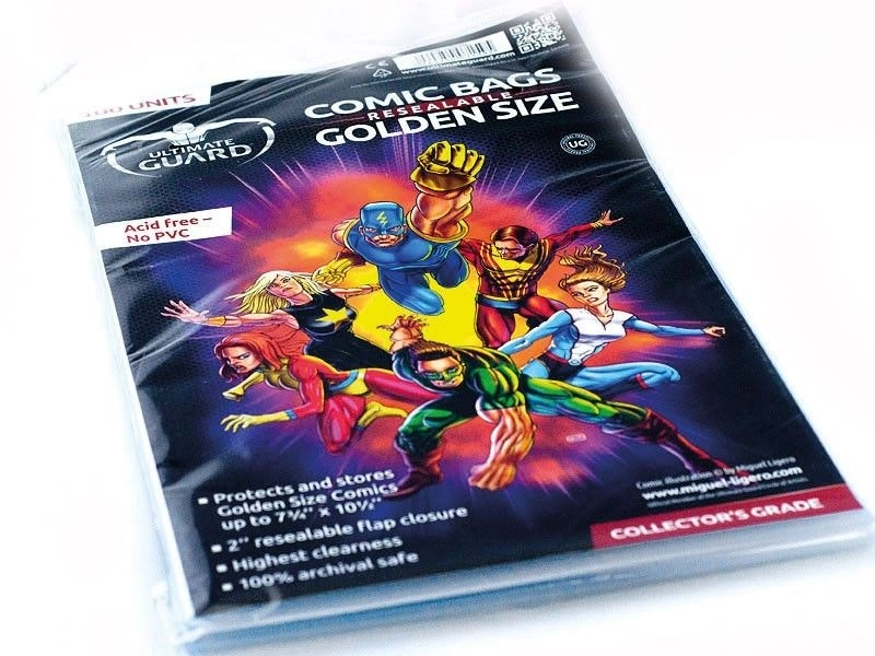 Ultimate Guard Comic Bags Resealable Golden Size (100)