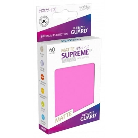 Ultimate Guard Supreme UX Sleeves Japanese Size Matte Pink (60)