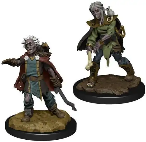 Wizkids Wardlings RPG Figures Zombie (Male) & Zombie (Female)