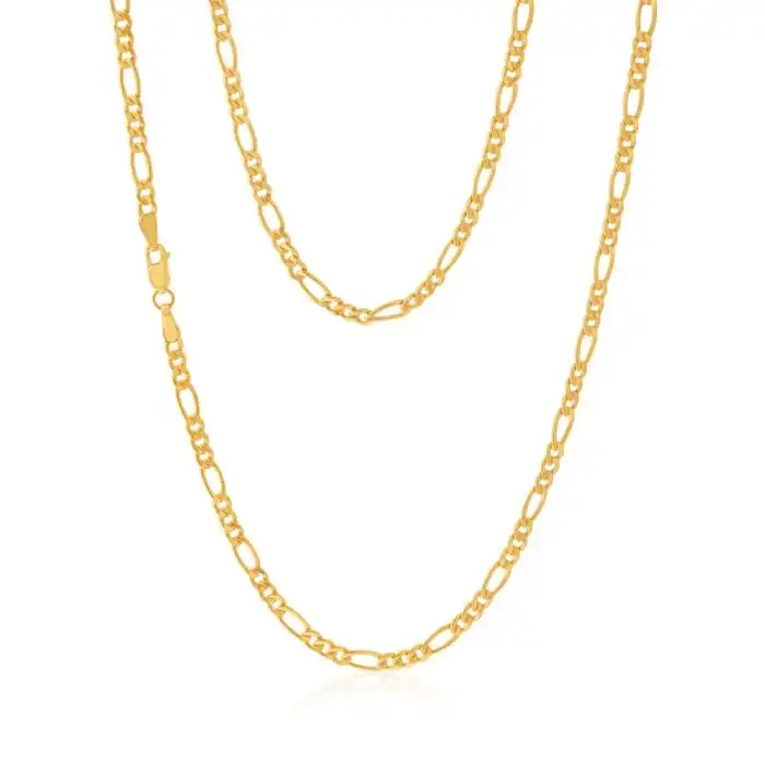 9ct Yellow Gold Copperfilled 50cm Figaro Chain