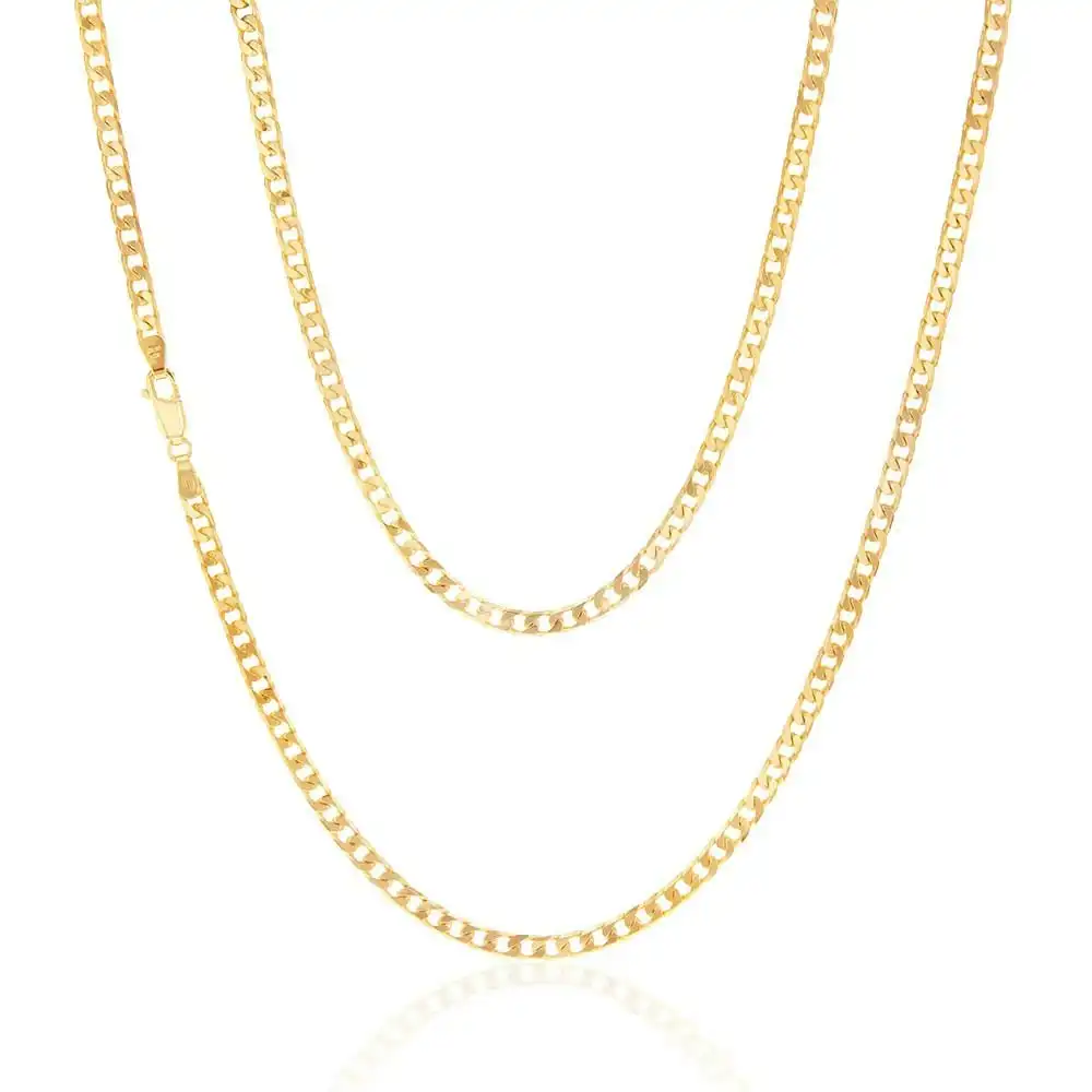 9ct Yellow Gold 120 Gauge Curb 60cm Chain