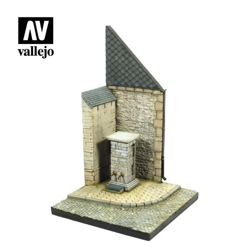 Vallejo Scenics Bases 1/35 -Street Corner with Waterpump