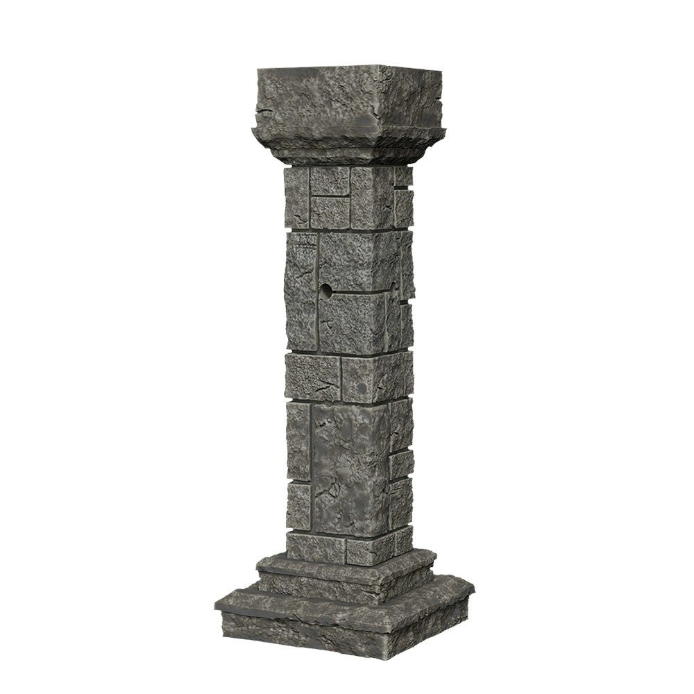 Wizkids Deep Cuts Unpainted Miniatures Pillars and Banners