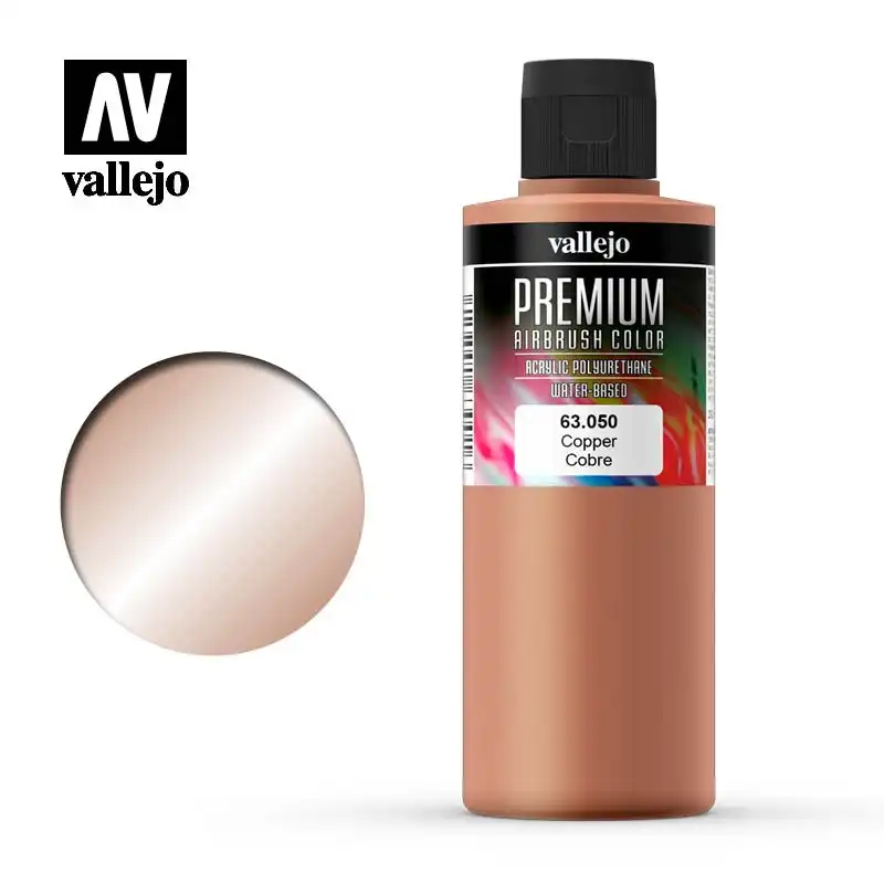Vallejo Premium Colour - Pearl & Metallics Copper 200ml