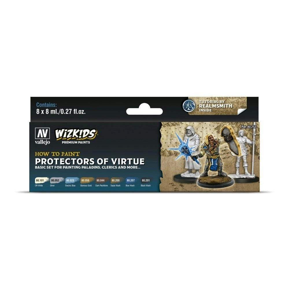 Wizkids Premium Paint Set by Vallejo: Protectors of Virtue