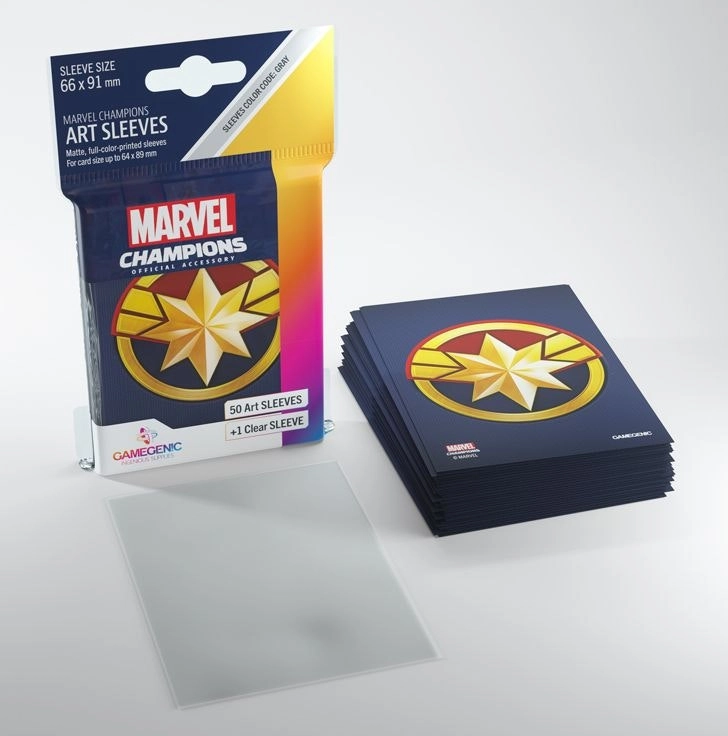 Gamegenic Marvel Champions Art Sleeves Captain Marvel