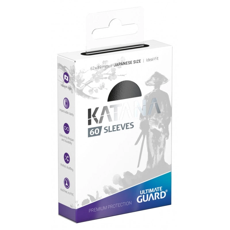 Ultimate Guard Katana Japanese Size Sleeves Black (60)